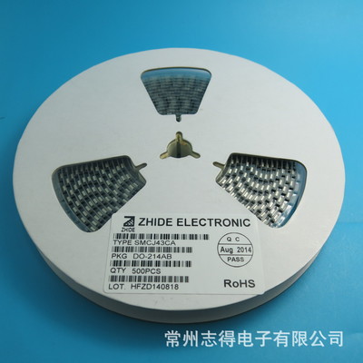 SMCJ43CA瞬態抑制二極管 志得電子原廠現貨，為通信與自動控制系統保駕護航